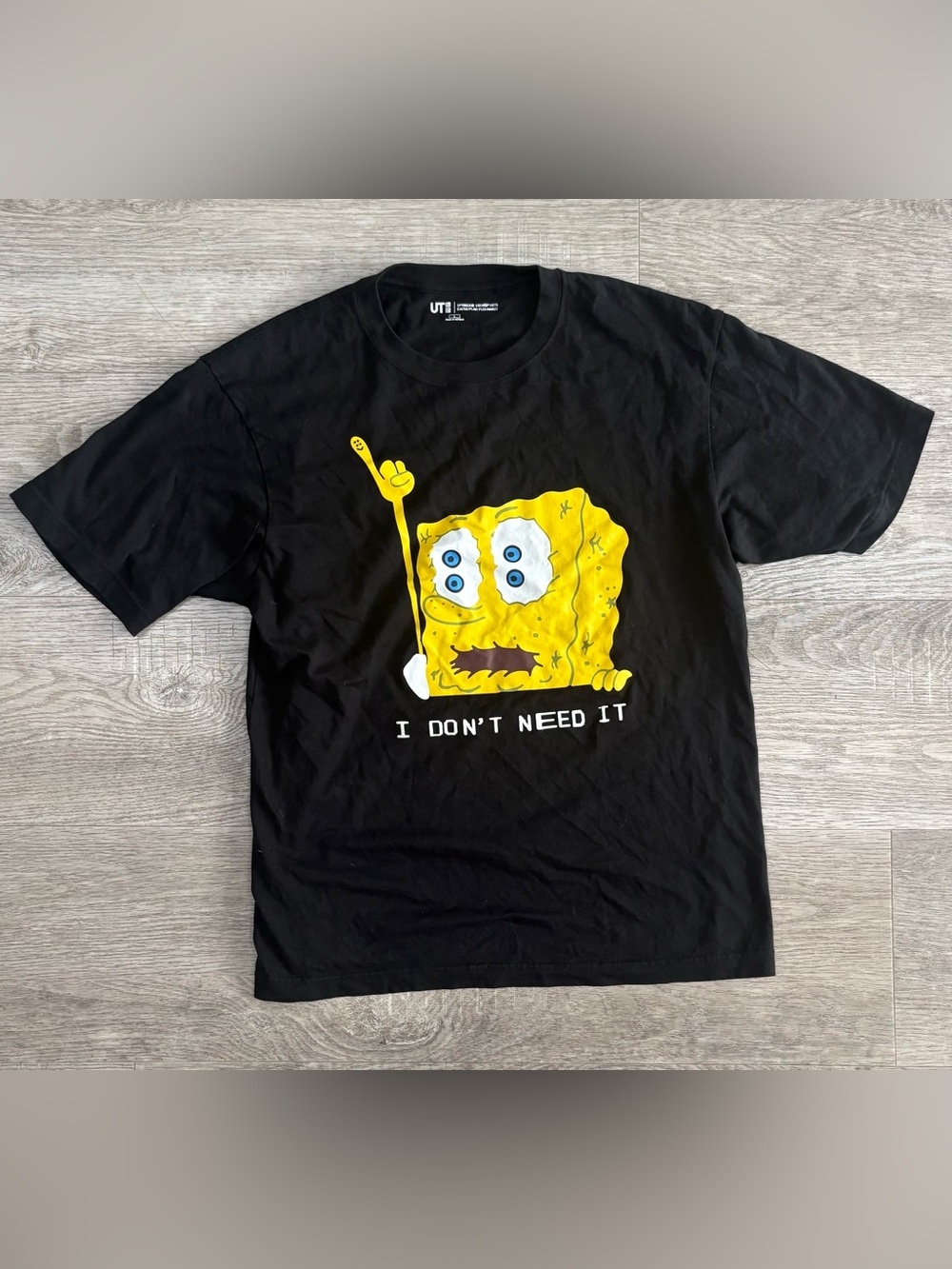 UNIQLO x SpongeBob x Cactus plant flea market Black Graphic Tee - Men’s Large